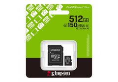 Kingston Memory Card 512GB Canvas Select Plus microSD