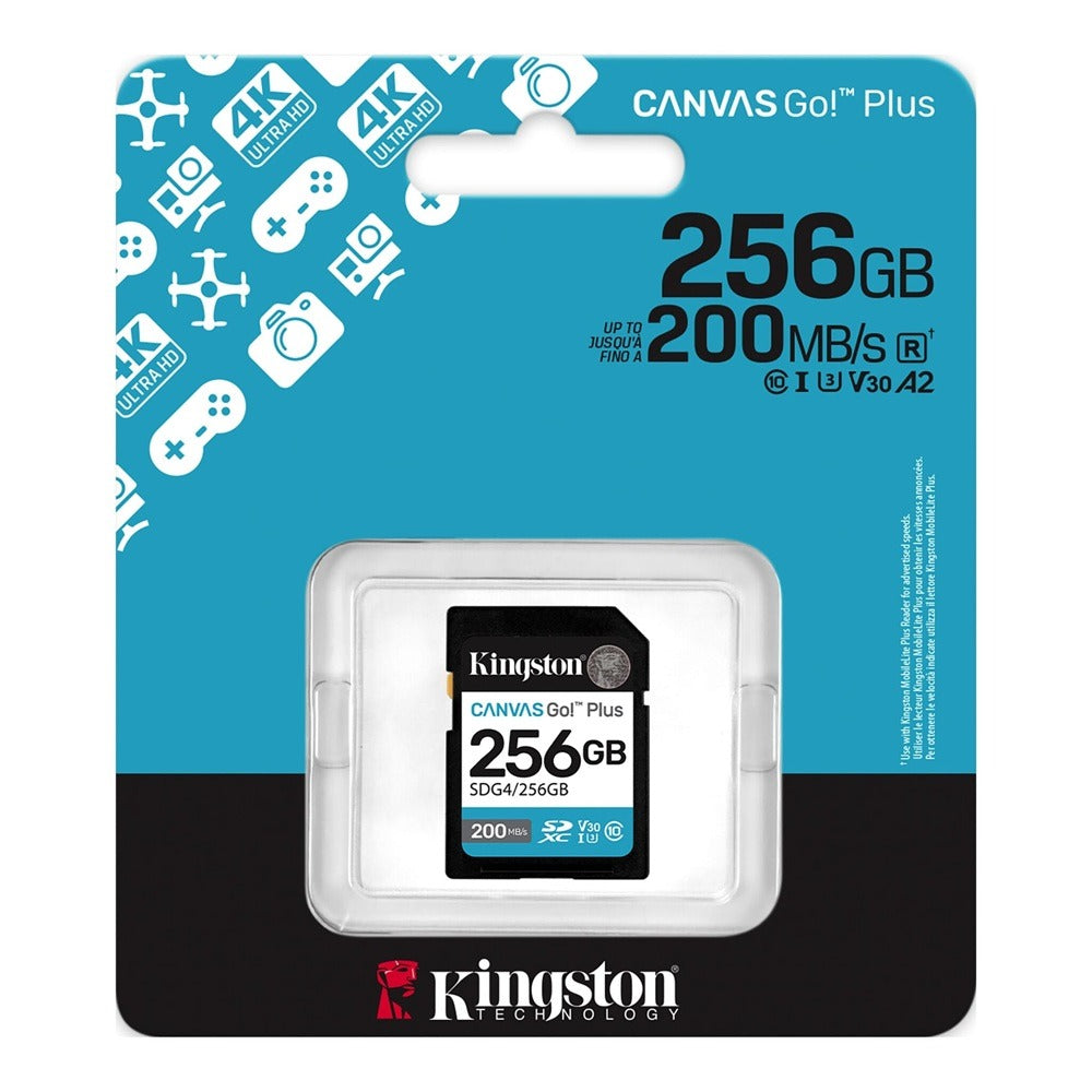 Kingston 256GB 200MB/S CANVAS GO PLUS