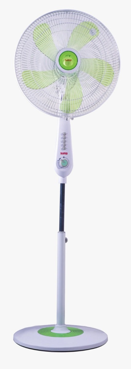 Sona 16 Inch Stand Fan with 4 Speeds and Timer