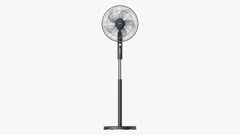 Sona Stand Fan Black 16 Insh 3 Speeds 5 Blades Blck Color with Timer
