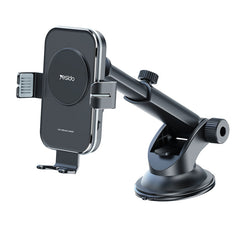 Yesido C118 Automatic Wireless Charging Car Phone Holder – Black