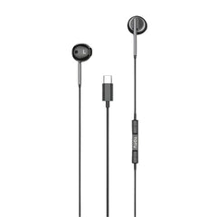 Totu Wired Headphones, Type-C, Black - EP-1-T