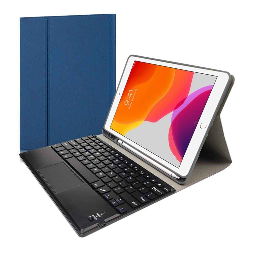 Totu iPad Magic Keyboard Leather Case 12.9Inch, Blue - PC-1-IPAD-12
