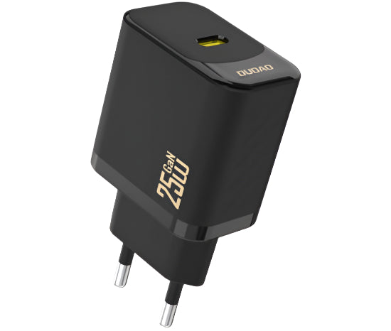 DUDAO Fast Wall Charger Gan, 25Watts, Black - A27