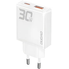 DUDAO Wall Charger C TO C, 30Watts, White - A30EU