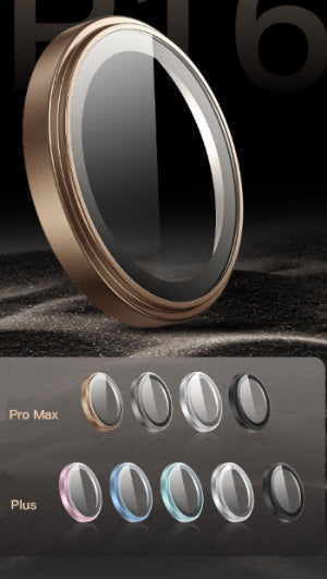 Totu Matte Metal Lens Glass, iPhone 17, IP17+, IP17 Pro, Natural - PG-3-IP17