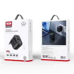 XO Universal Travel Charging, 20Watts, Black - XO-WL13