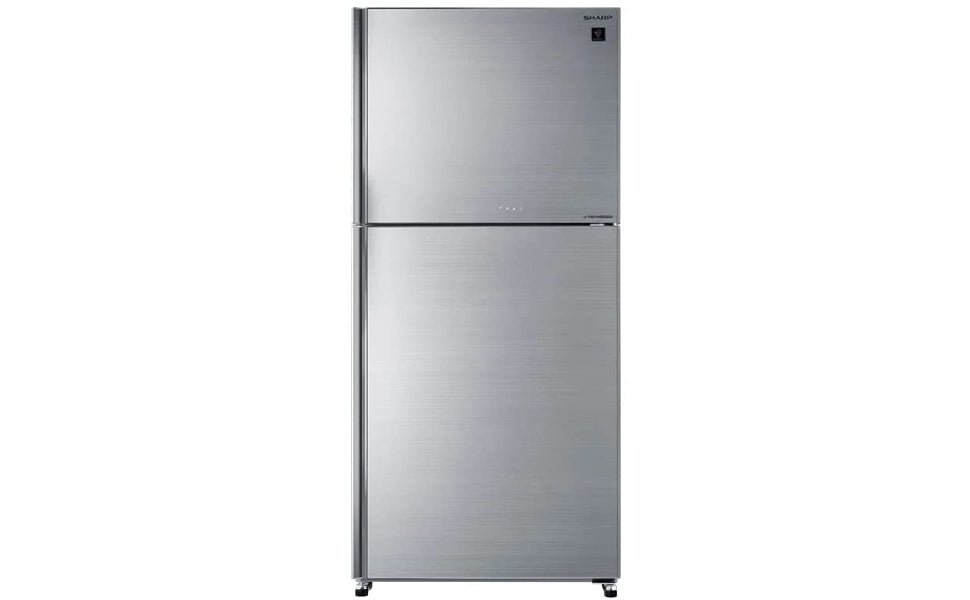 Sharp 480 Liter Hybrid Refrigerator with Silver Glass Doors