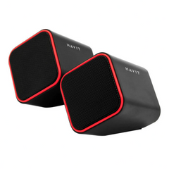 HAVIT HV-SK473 3 Watts 2.0 Channel USB Multimedia PC Speakers (Black/RED)