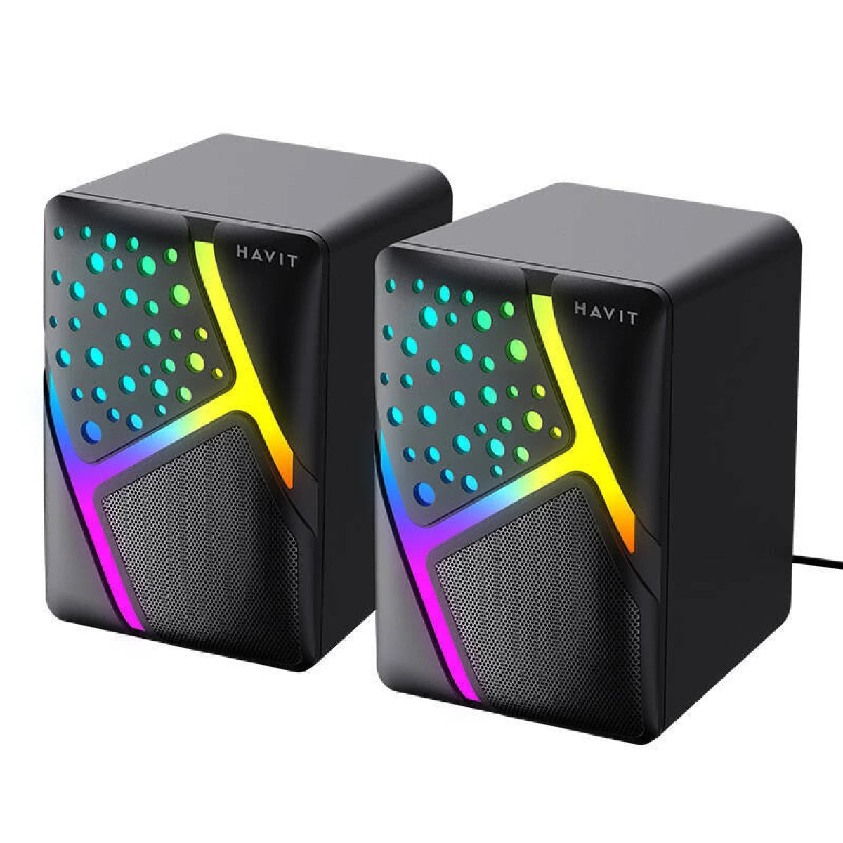 HAVIT SK763 2.0 RGB USB Black Speaker HAVIT SK763 2.0 RGB USB Black Speaker