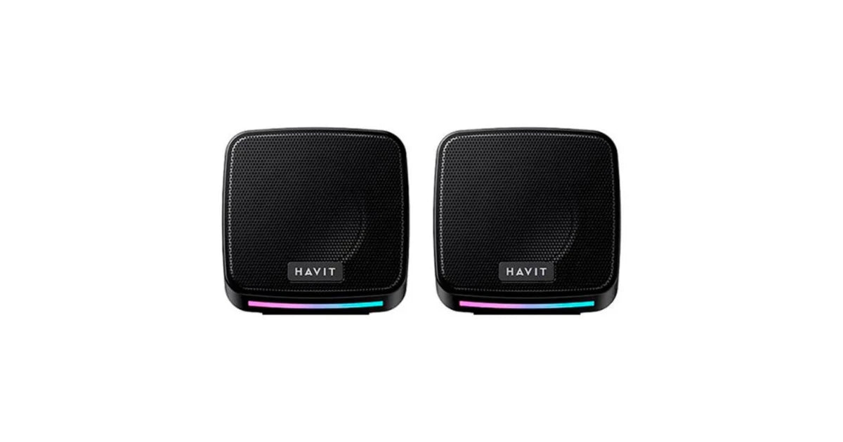 Havit SK764 USB 2.0 Wired RGB LED Gaming Speakers – Black