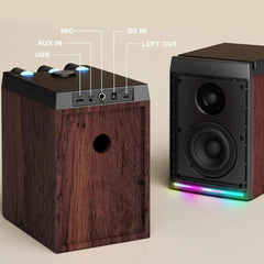 HPYLIFAll.H in One SL-70 Wireless RGB Bookshelf Speakers with Remote 50W