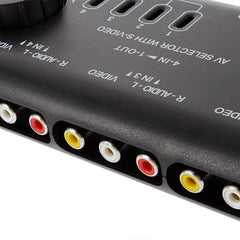 4 In 1 Out Audio Video Signal Switcher Splitter Selector AV RCA Switch Box
