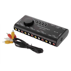 GENERIC 4 In 1 Out Audio Video Signal Switcher Splitter Selector AV RCA Switch Box
