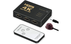 4k Hdmi Switcher With Ir Remote Control 5 Port - CompuMe