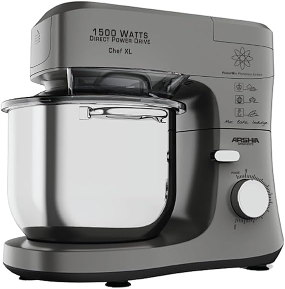 SM50-3073 Arshia Stand Mixer, 7 Liters, 8 Speeds, 1500 Watts