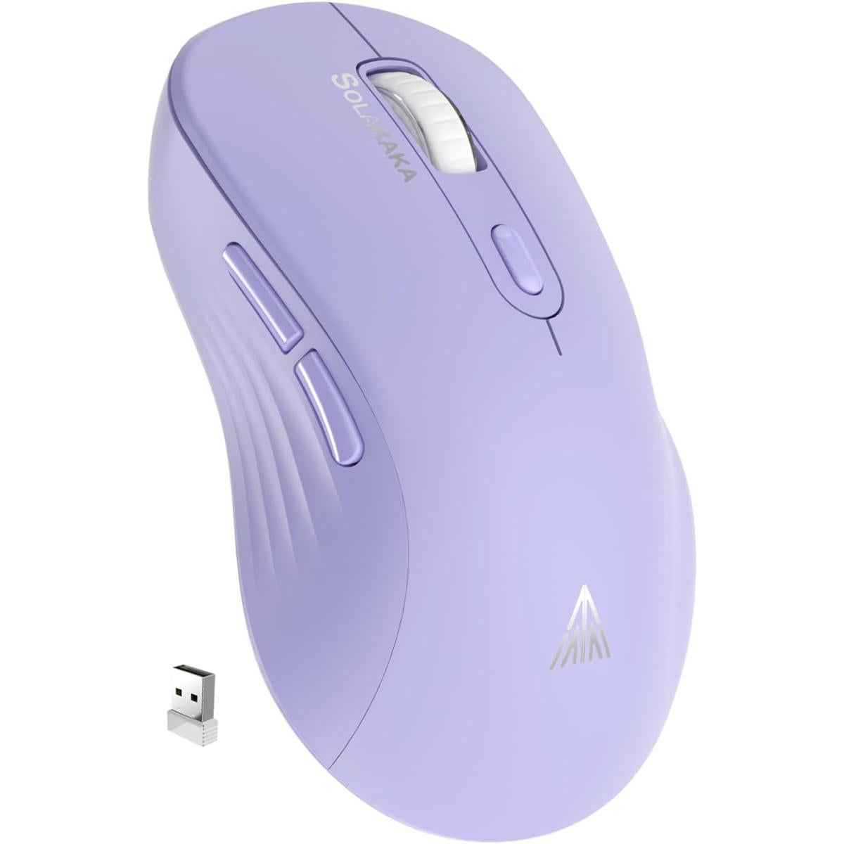 SOLAKAKA SM66 Dual Mode Wireless Gaming Mouse -Purple