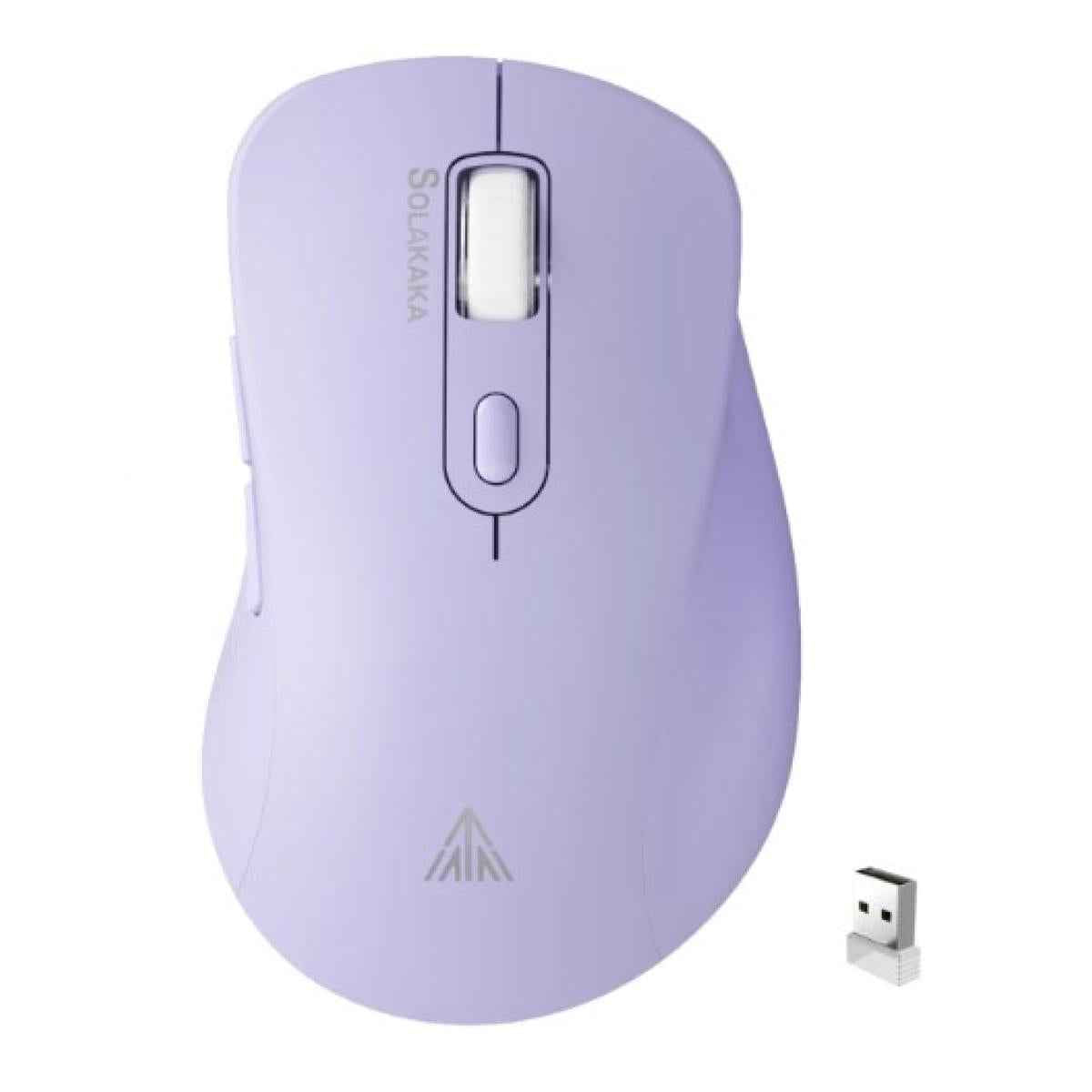 SOLAKAKA SM66 Dual Mode Wireless Gaming Mouse -Purple