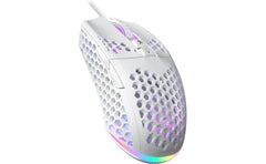 Solakaka Sm900 Wired Gaming Mouse With Honeycomb Shell Usb White