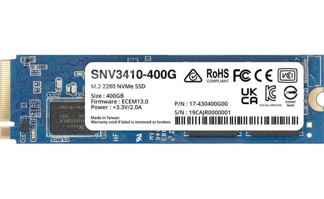 Synology NVMe PCIe solid state drive for data storage