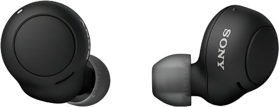 Sony Wireless Headphones Truly, Bluetooth, Battery Life 10Hours, Waterproof 10M, Black - WF-C500