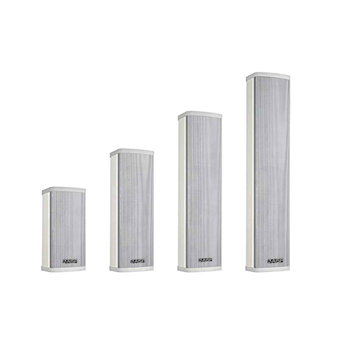 AISP SP-2760 4"x4 Outdoor Waterproof Column Speaker 60W -White