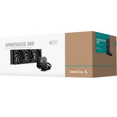 DeepCool SPARTACUS 360 LCD Liquid Cooler 360mm 6th Gen Pump 3400RPM 3.4" 640x480 TFT LCD Screen 2500 RPM Fan Speed 79.89 CFM Fan Airflow , Black
