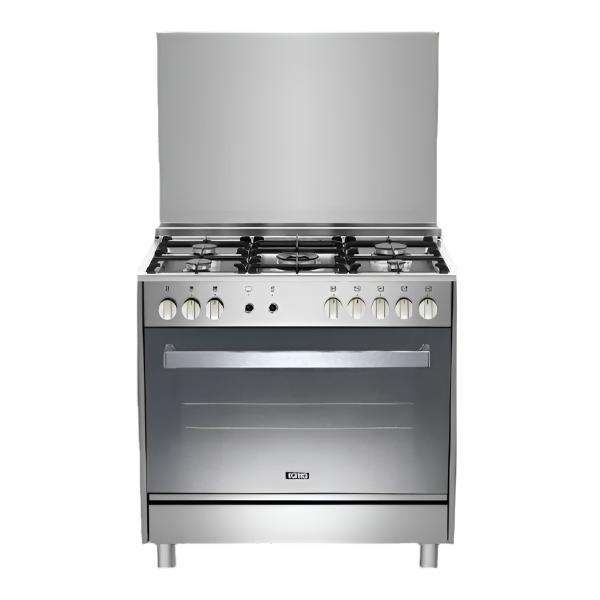 Ignis Cooker Gas Steel Safety System 90 Cm 5 Burners With Triple Burner Wide Metal Post - G1961 CCE