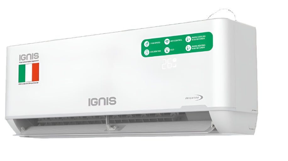 IGNIS Split Unit Air Condition A++, 12000BTU, 1Ton, White - ITS12HIR