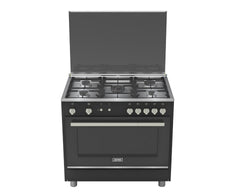 Ignis Oven 90Cm, 5Burners, Heavy Pouring Racks, Glass Top, Black - XCE1961MBCCE