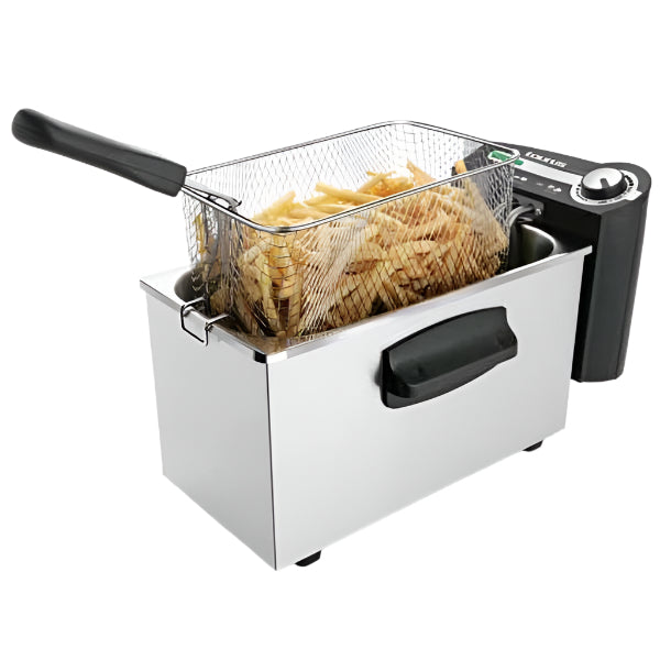Taurus Deep Air Fryer Control Wheel, 4Lit, 2200Watts, Stainless Steel - PROFESSIONAL 4 2200W