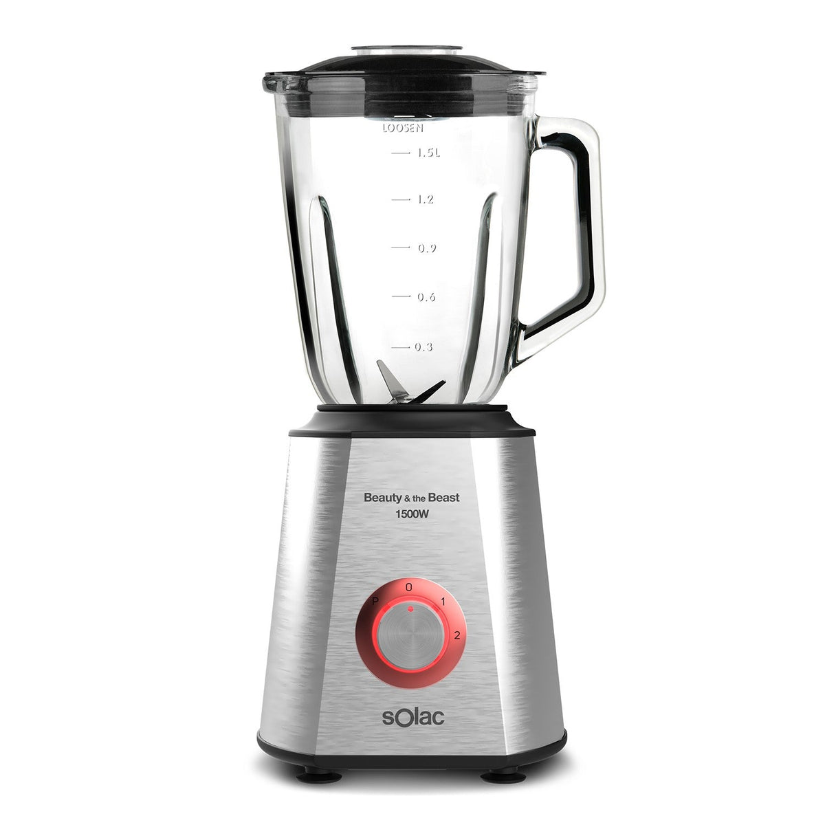 Solac Blender, 1.5Lit, 1500Watts, Silver - BV-5728