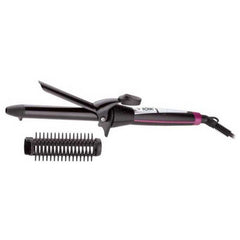 Solac Hair Curling Iron, Ceramic-Coated Iron & Extra Volume Accessory, Black - MD-7410