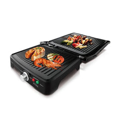 Taurus Grill Steel Large Area, Non-Stick Coating, 2200 Watts - ASTERIA 2200W