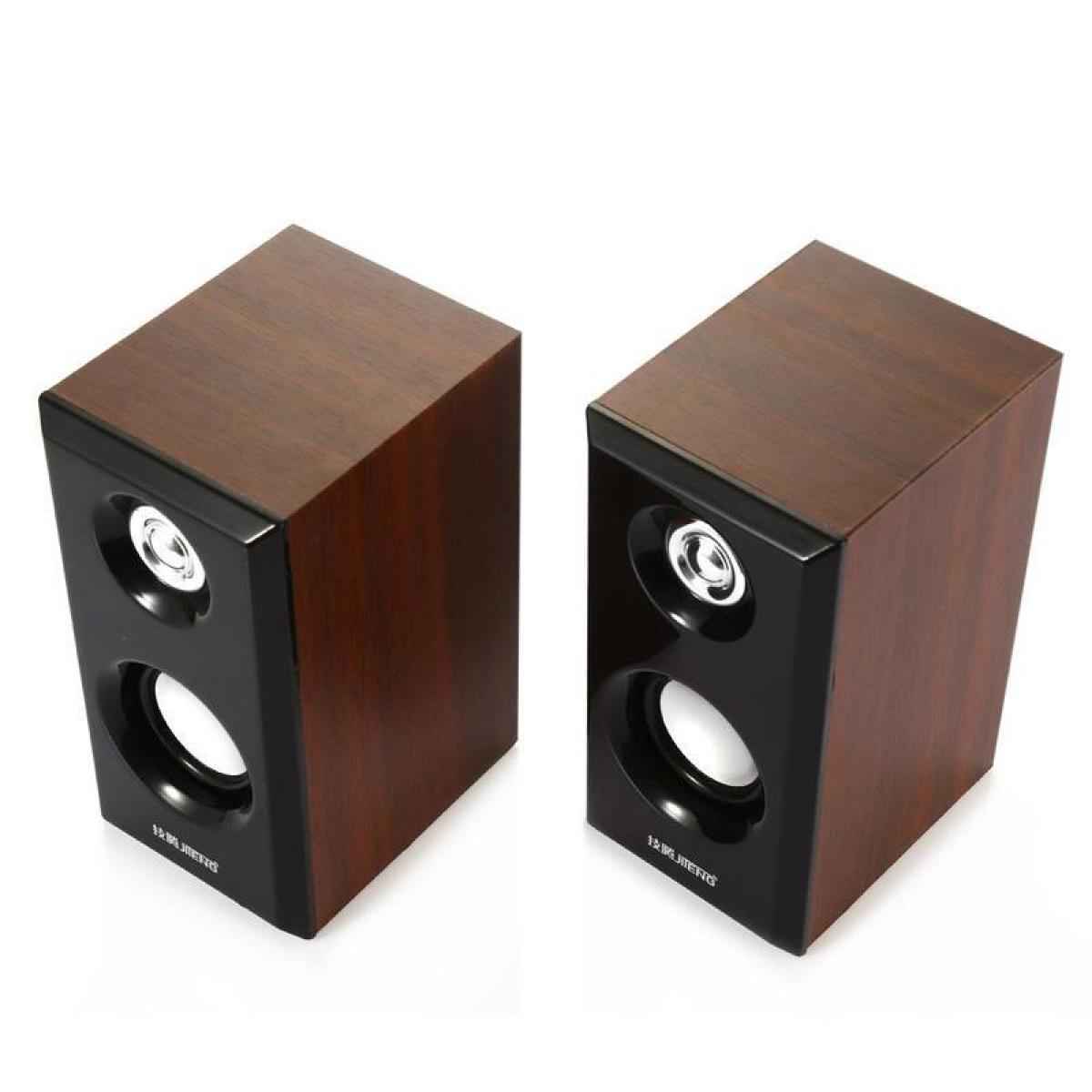 JT-042 Multimedia Wired Wooden Speaker USB