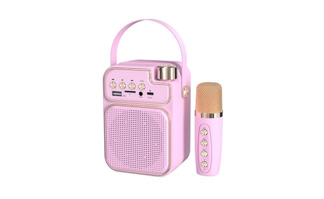 M 4050 Portable Small Mini Usb/tf/audio Karaoke Singing Bluetooth Speaker With Mic For Kids