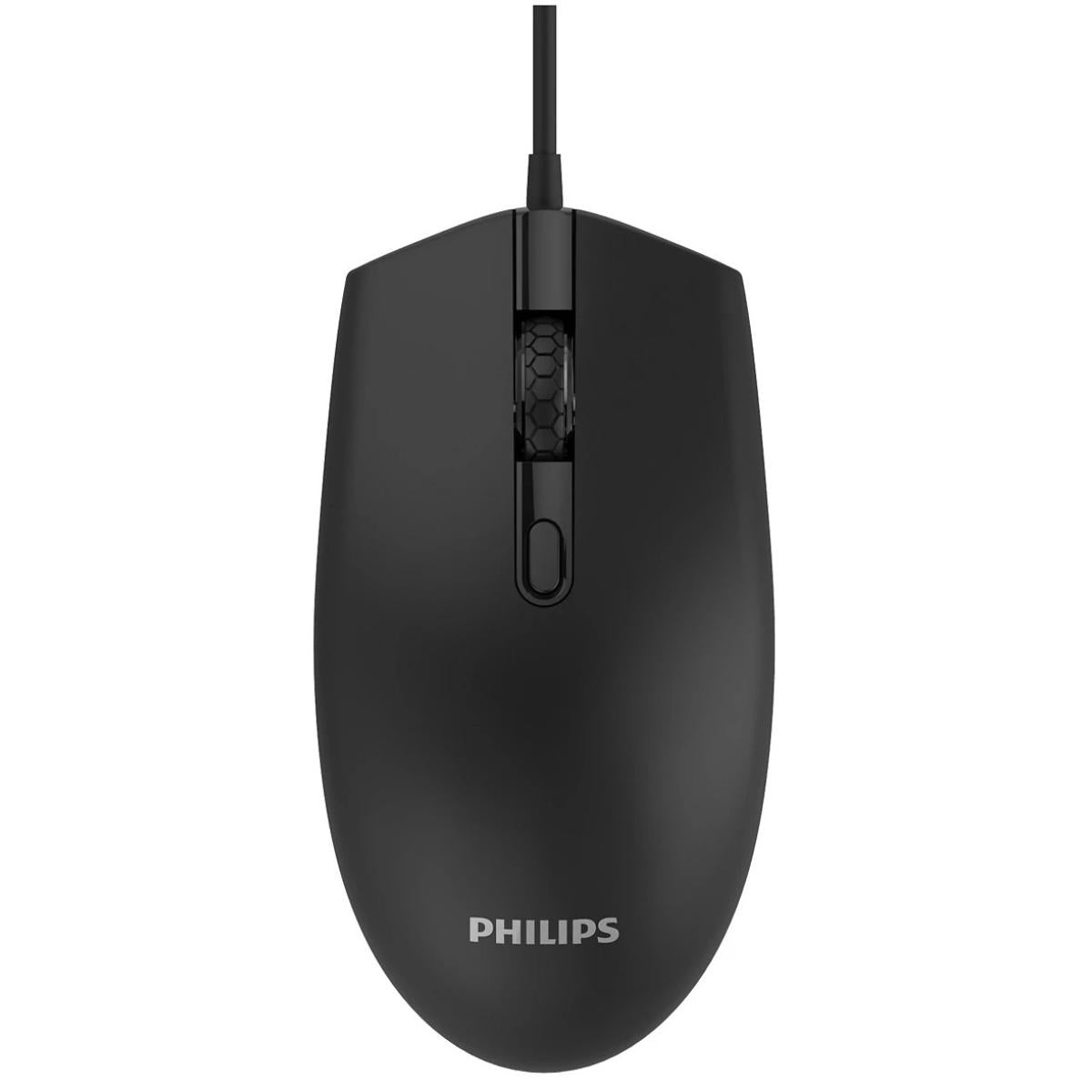 Philips M204 Usb Wired Mouse 4 Buttons, Optical Sensor Black