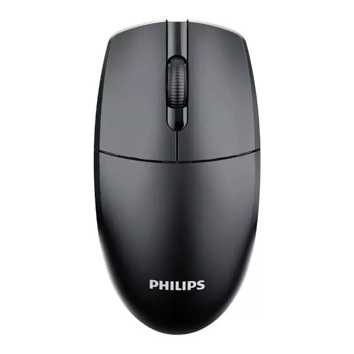 Philips M347 Ergonomic Design Wireless Mouse With 2.4GHz Connection - Black