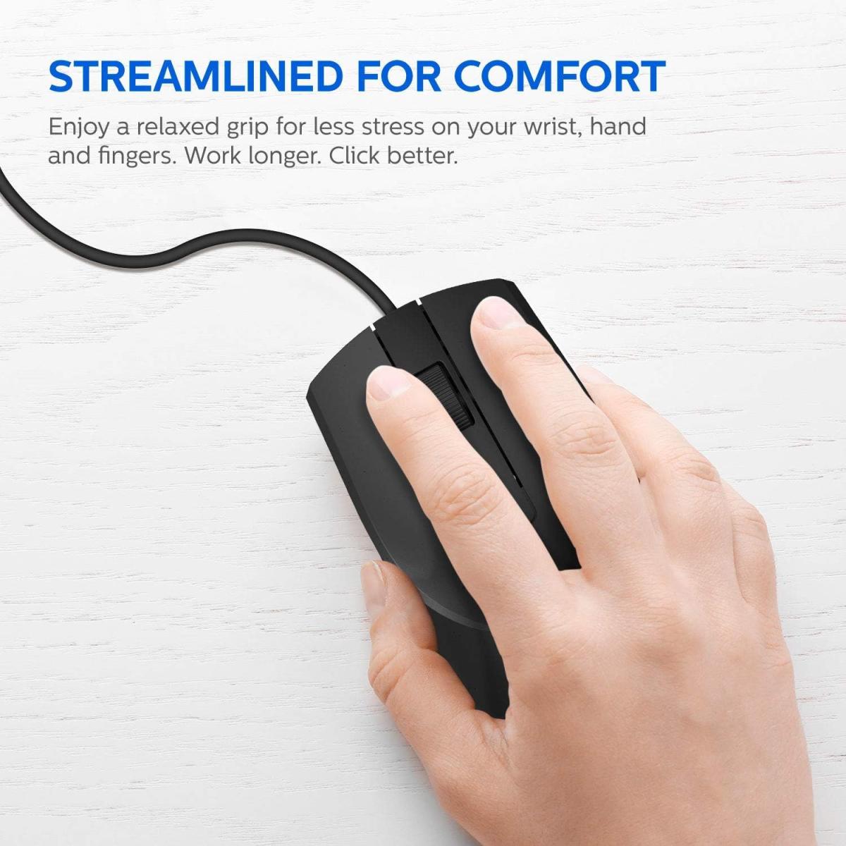 Philips Mk234 Usb Keyboard And Mouse Combo Black Philips Mk234 Usb Keyboard And Mouse Combo Black