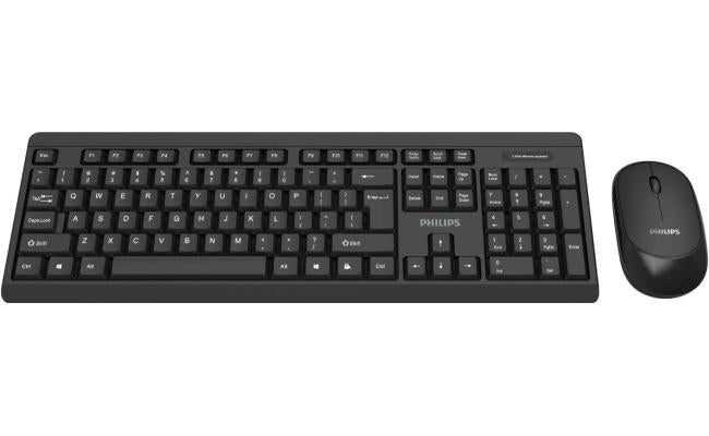Philips MK324 wireless keyboard and mouse combo for computer setup