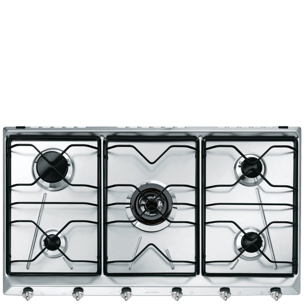 Smeg SRV596-5 90cm Steel Cooker