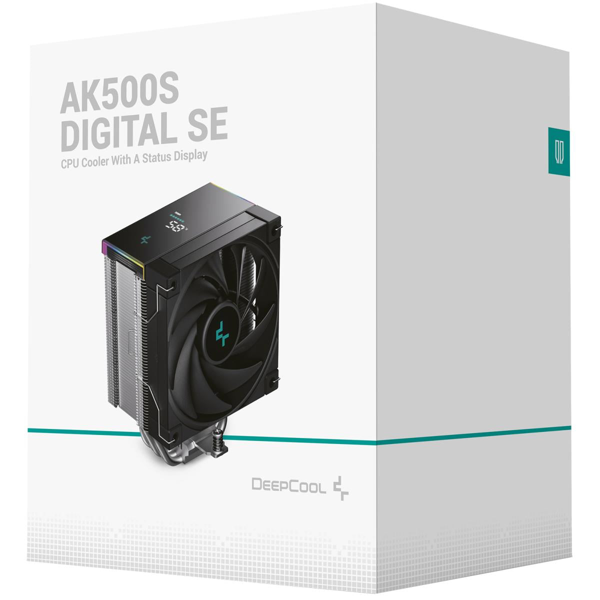 DeepCool AK500s Digital SE CPU Cooler 240w TDP Giant Heatsink 90mm Thickness 5 Copper Heat Pipes BBH 120mm PWM Fan w/Status Display Screen For AMD & Intel