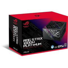 Asus Rog Strix 1000w Fully Modular 80+ Platinum Aive Pfc, Gan Mosfet, Atx 3.1 Compatible, Cybernetic Lambda A+, Dual Ball Fan Bearings, Black - CompuMe