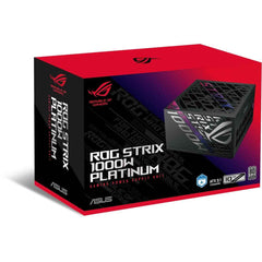 Asus Rog Strix 1000w Fully Modular 80+ Platinum Aive Pfc, Gan Mosfet, Atx 3.1 Compatible, Cybernetic Lambda A+, Dual Ball Fan Bearings, Black