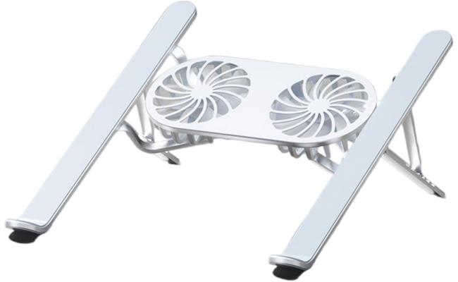 N3 Adjustable Aluminum Laptop Stand With Cooling Fan Grey