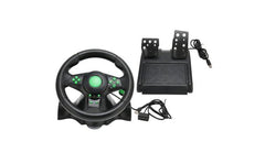 4 In 1 Vibration Steering Wheel 180 Rotation For X360, Ps3, Ps2 Pc Usb