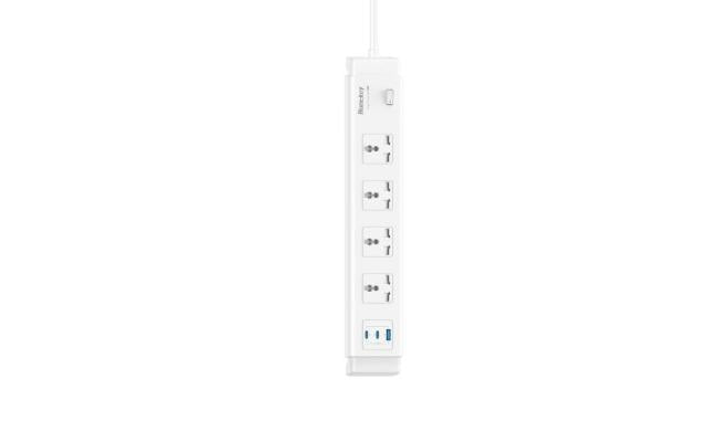 Huntkey Szc417 5 Outlets Usb Type C Universal Standard Power Strip 3m