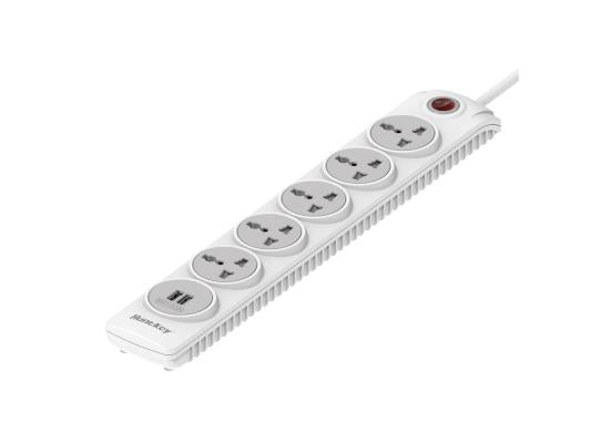 Huntkey SSZ507 4Port + 2USB Port Power Strip