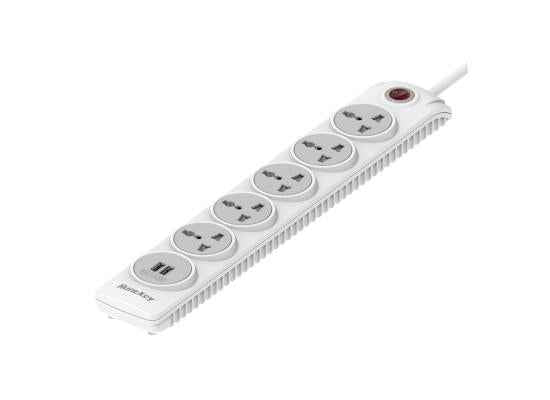 Huntkey DMA601 6 Port Child Protective Shutter Power Strip MK Plug 3M Huntkey DMA601 6 Port Child Protective Shutter Power Strip MK Plug 3M
