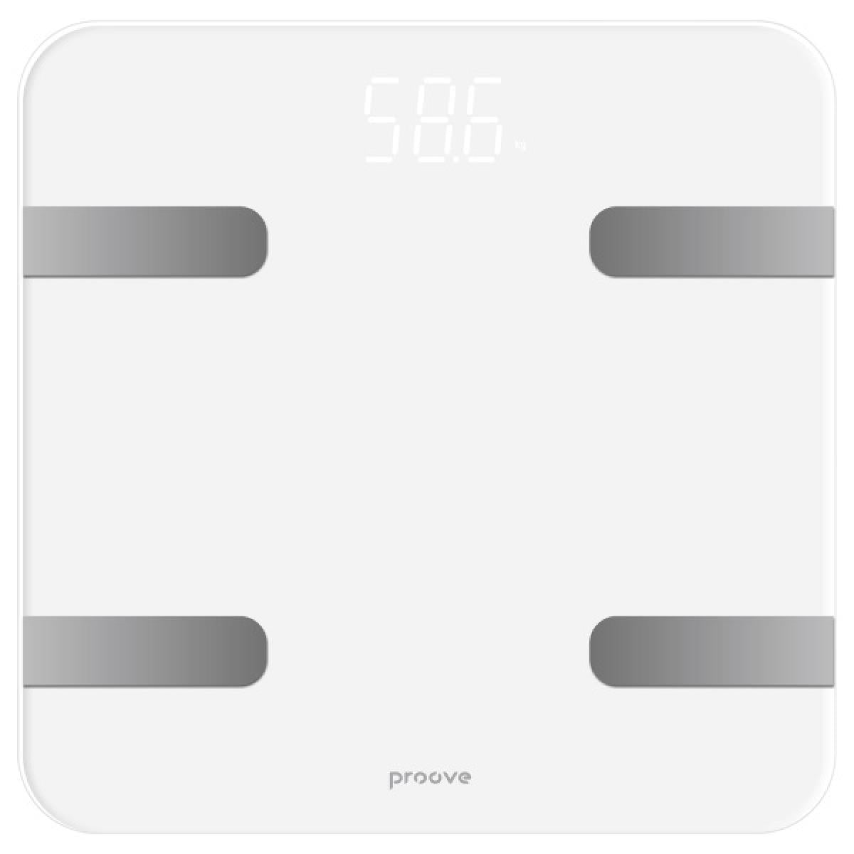 Proove Numbers Smart Scale Bluetooth Conneions White Proove Numbers Smart Scale Bluetooth Conneions White
